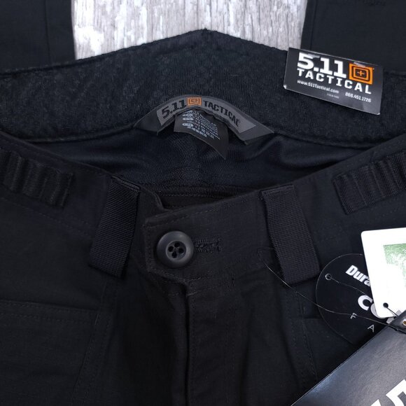 5.11 Tactical Womens Xprt Operator Pants Size 12 Black Knee Pad Cargo Stretch - Picture 6 of 9
